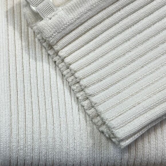 T by Alexander Wang Strap Detail in off White Bodycon Medium Sexy Stretchy LS - Picture 9 of 15